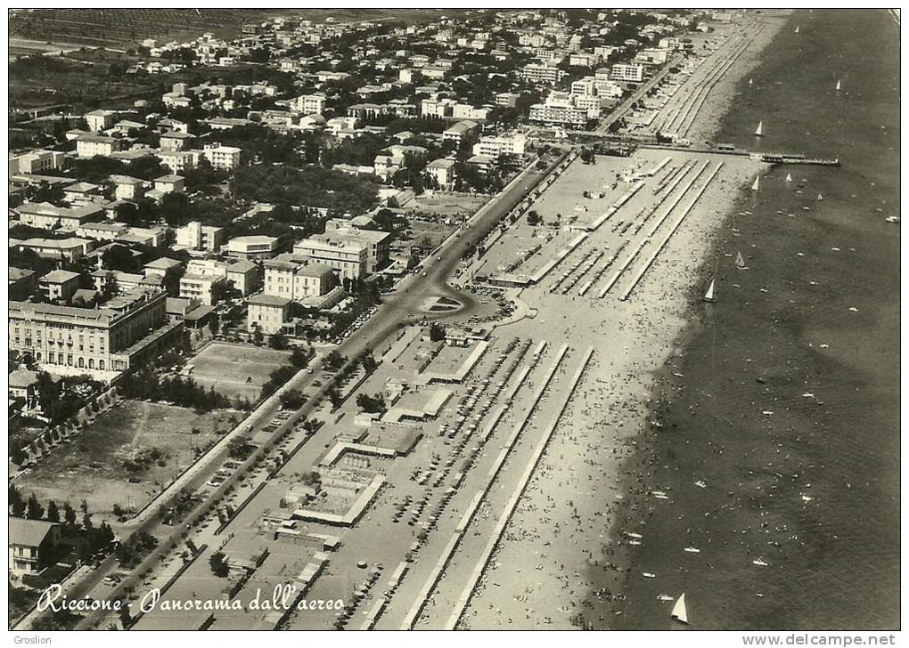 RICCIONE  - PANORAMA  VU DE L'AVION - Carpi