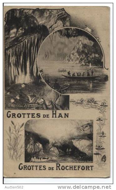 TP Préo Roulette Namur 1923 S/CP Publicitaire Grottes De Han& Rochefort V.Marchienne Au Pont 887 - Briefe U. Dokumente