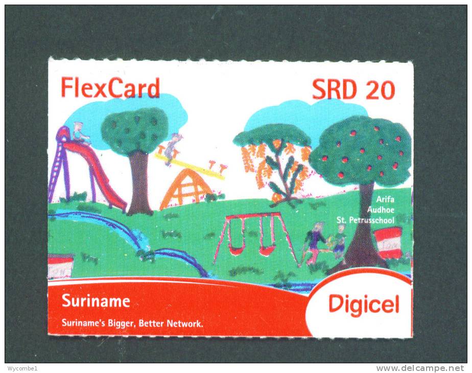 SURINAME  -  Remote Phonecard As Scan (subject To Minor Creasing) - Suriname