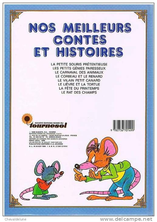 [ENFANTINA]  LA PETITE SOURIS PRETENTIEUSE - 55 CONTES ET HISTOIRES 1988 - Contes