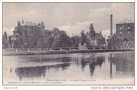 MERVILLE LE GRAND LARGE DE LA LYS  Editeur A Drieux USINE HAUT FOURNEAU - Merville