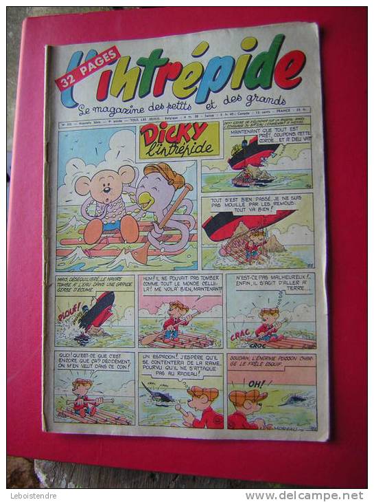 BD MAGAZINE-L´INTREPIDE-N° 350-NOUVELLE SERIE 9 Eme ANNEE-DICKY L´INTREPIDE-LE MAGAZINE DES PETITS ET DES GRANDS - L'Intrépide