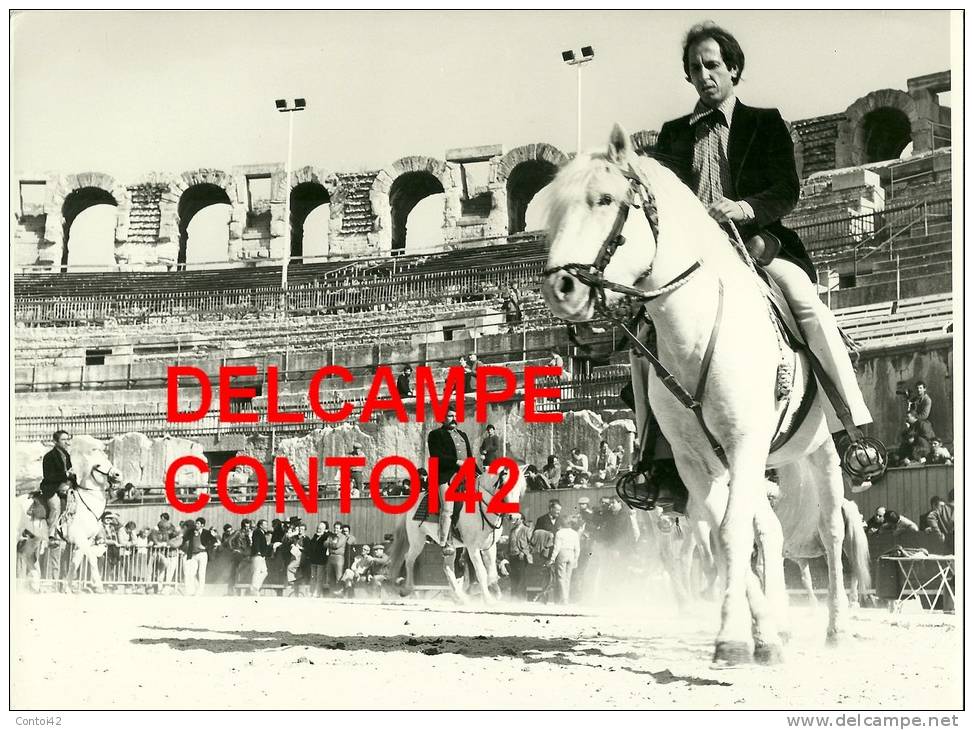 13 ARLES PHOTOGRAPHIE DE PRESSE ARENES GARDIANS CHEVAUX  CAMARGUE PROVENCE - Lieux