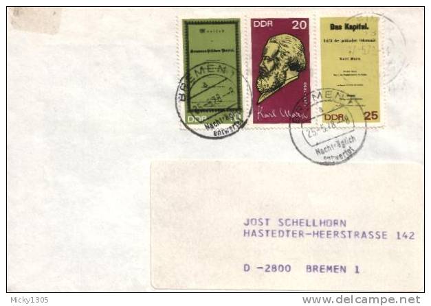 DDR / GDR - Umschlag Echt Gelaufen / Cover Used (o089)- - Lettres & Documents