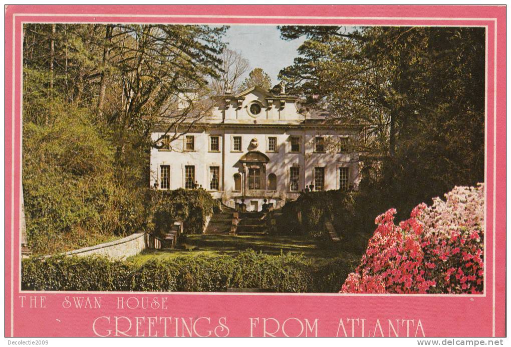 B66652 Atlanta The Swan House  Used Perfect Shape Back Scan At Request - Atlanta