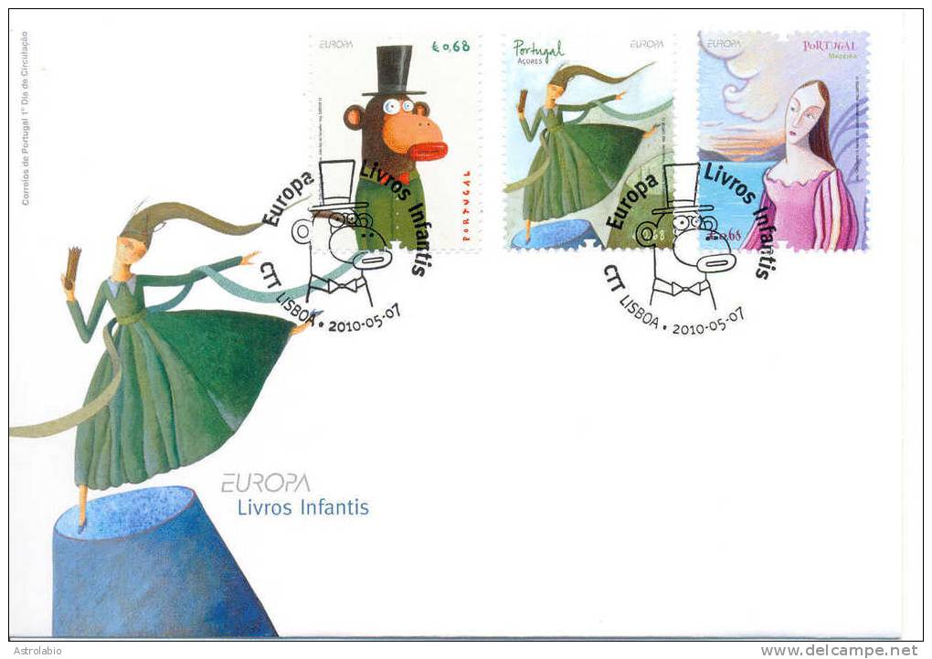 Portugal Açores Madère 2010 FDC " Livres D'enfants "  Europa - 2010