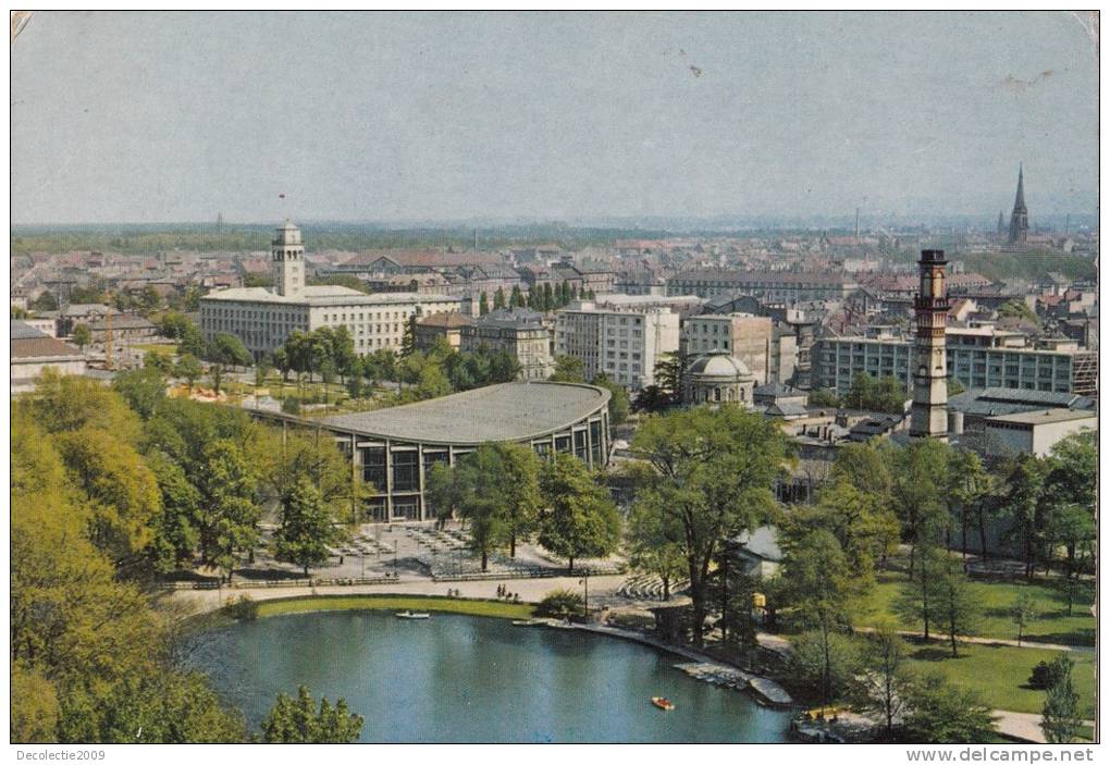 B66245 Karlshrue Schwarzwaldhalle Und Stadtgartensee  Not  Used Good  Shape Back Scan At Request - Karlsruhe