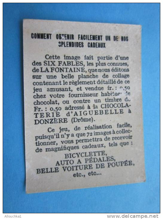 Fables De La Fontaine Le Lièvre La Tortue N°10 Jeux &amp; Découpage Chocolaterie D'Aiguebelle à Donzère Drôme Chromo,ima - Aiguebelle