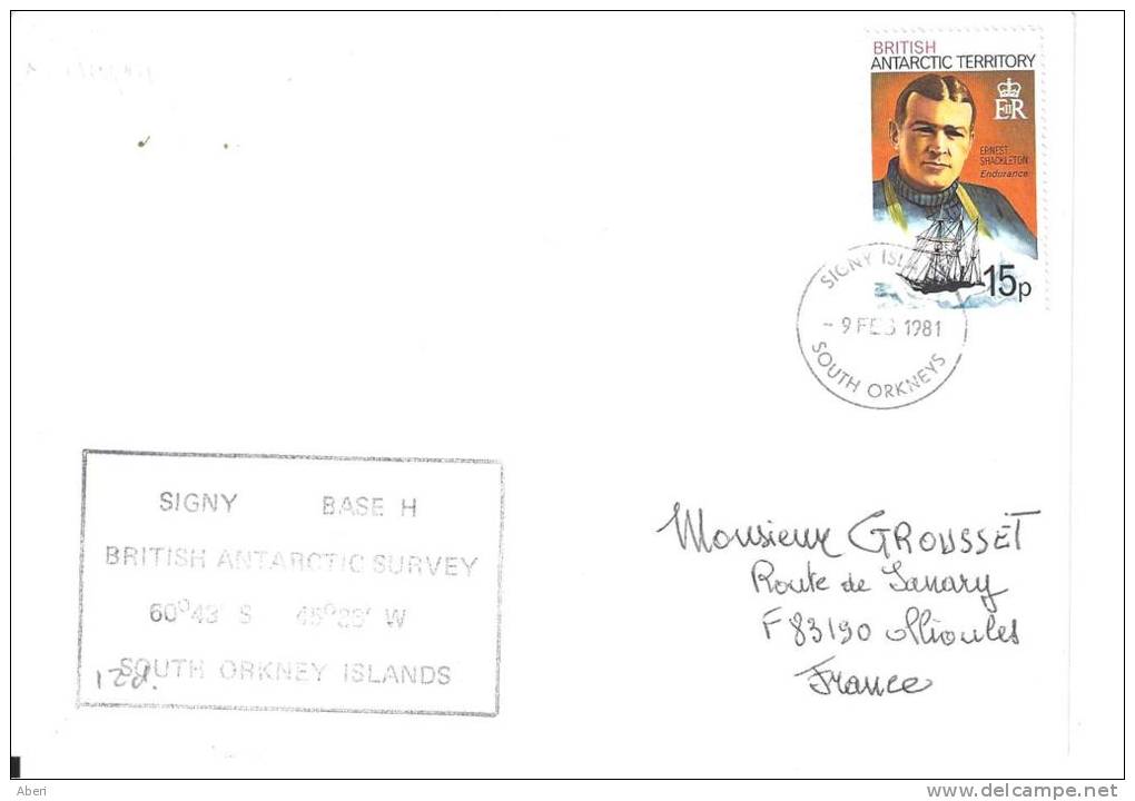 8174  SIGNY BASE H - SOUTH ORKNEYS - SIGNY ISLANDS - BRITISH ANTARTIC - Other & Unclassified