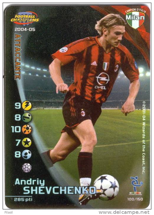 SI53D Carte Cards Football Champions Serie A 2004/2005 Nuova Carta FOIL Perfetta Milan Shevchenko - Playing Cards