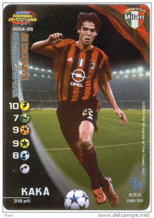 SI53D Carte Cards Football Champions Serie A 2004/2005 Nuova Carta FOIL Perfetta Milan Kaka - Spielkarten