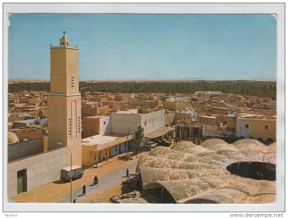 Algeria Postcard OUARGLA General View Sent To Germany 24-10-1976 - Ouargla