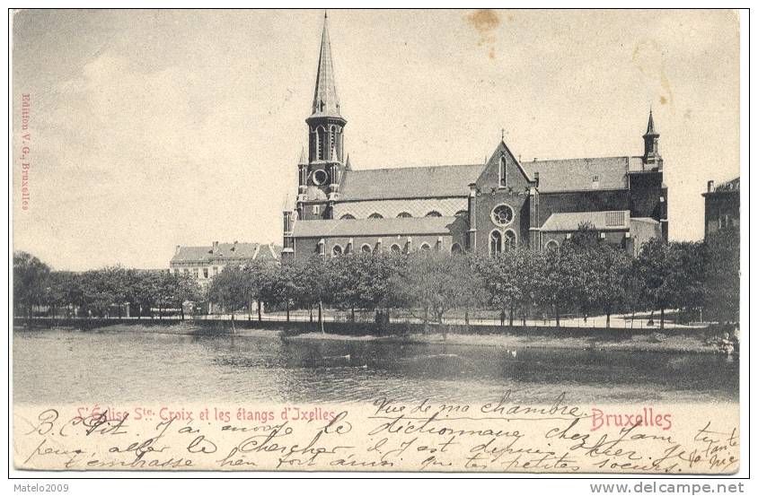 BRUXELLES (1050) IXELLES L 'église Ste Croix Et Les Etangs - Ixelles - Elsene