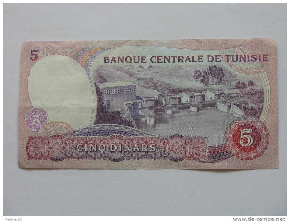 5 Dinars 1983 - Banque Centrale De Tunisie. - Tunisia