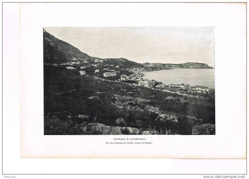 Reclus-Geografia Univ. 1904-Campania--Topografia,Litho Montecassino,Casamicciola,Pompei,Sorrento,Salerno,Amalfi,Caserta - Libri Antichi