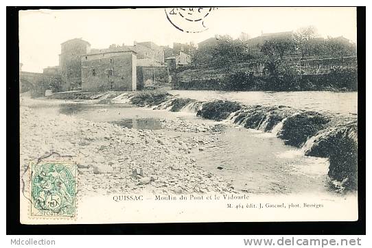 30 QUISSAC /        Moulin Du Pont Et Le Vidourle       / - Quissac