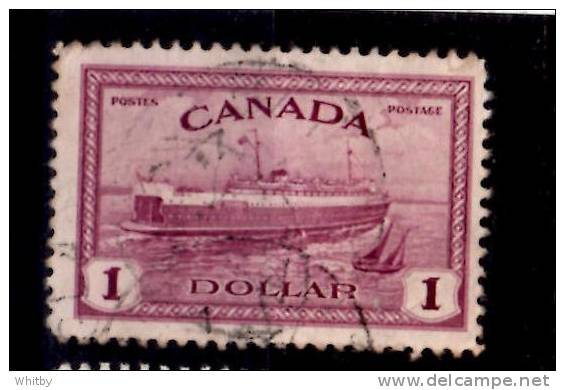 Canada 1946 $1.00  Cent  Train Ferry Issue #273 - Usati