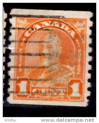 Canada 1930 1 Cent  King George V Arch Coil Issue #178 - Used Stamps