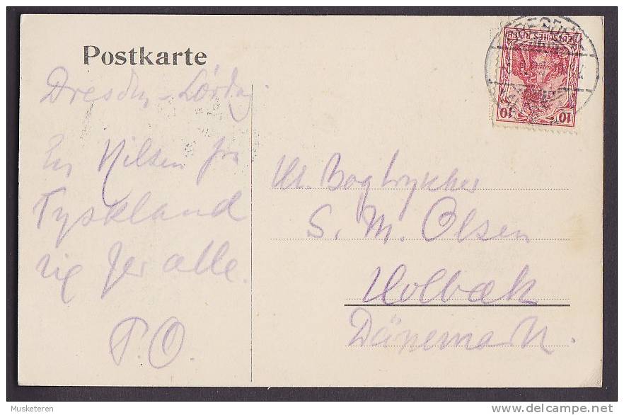 Germany Deutsches Reich PPC Pirna Schloss Sonnenstein DRESDEN 1903 To Denmark (2 Scans) - Pirna