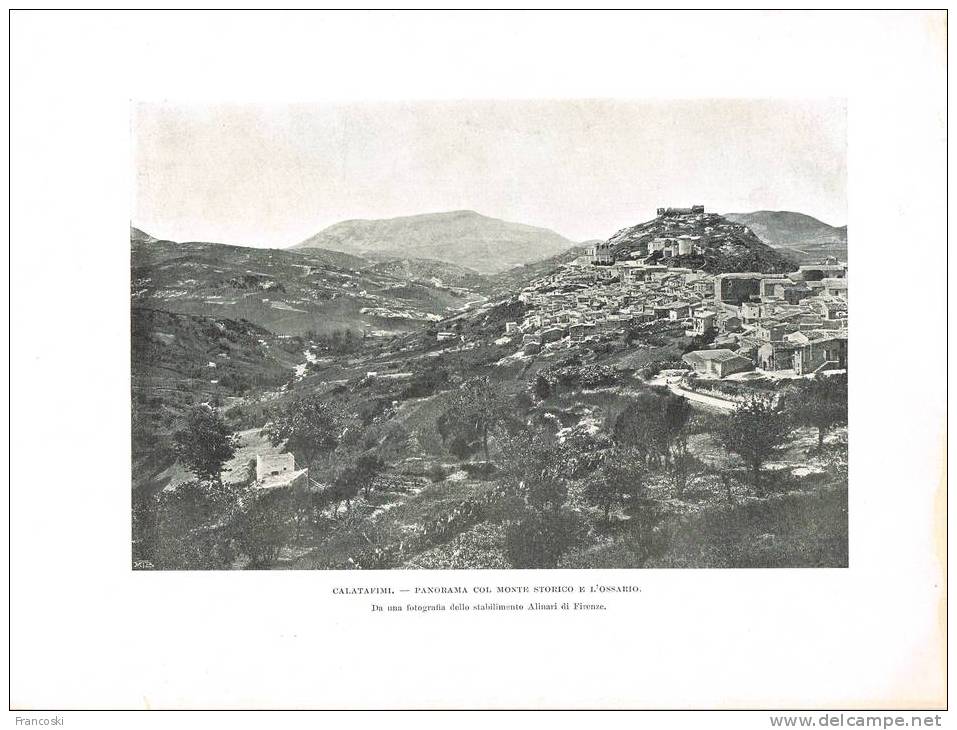 Reclus Geografia Univ.-Topografia,Litho Sicilia Eolie 1904-Etna,Messina,Catania,Marsala,Calatafimi,Palermo,Trapani- - Alte Bücher