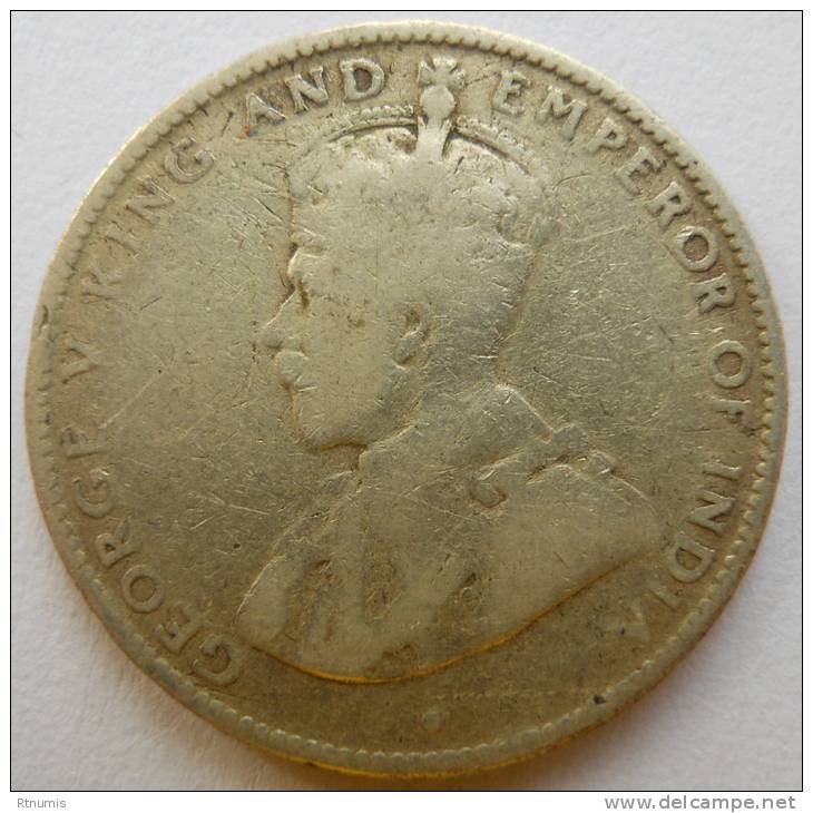 British Honduras 25 Cents 1911 14000ex Km 17 - Honduras