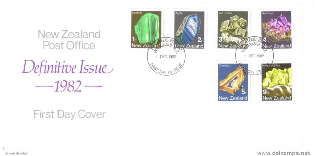 1982 FDC  New Zealand Definitive Issue  Set Of 6 Low Values 1st December 1982 Official FDC - FDC