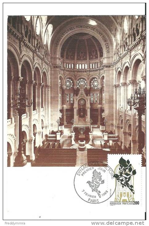 France: 2516 Sur CM (Synagogue Victoire à Paris) - Judaika, Judentum