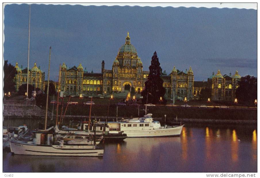 Parliament Buildings Illuminated Victoria B.C. - Victoria