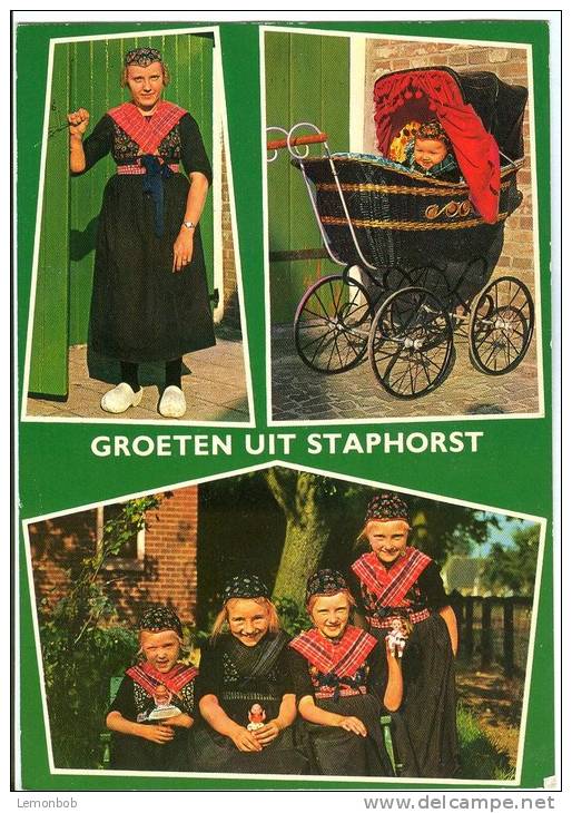 Holland, Netherlands, Groeten Uit Staphorst, 1970s Unused Postcard [P9208] - Andere & Zonder Classificatie