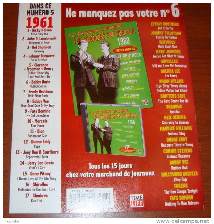 La Grande Époque du Rock´n´Roll Éditions Time Life  1999 Collection complète nos 1 à 20