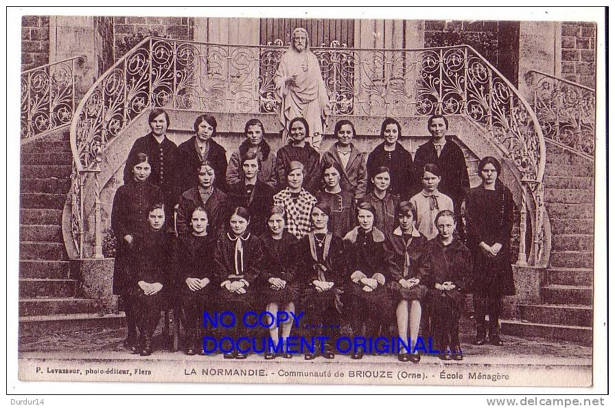 BRIOUZE ( Orne )  La Communauté...École Ménagère   ( Belle Carte Animée...) - Briouze