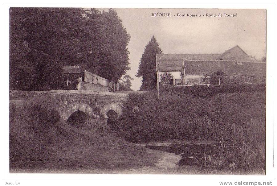 BRIOUZE ( Orne )  Pont-Romain - Route De Pointel  ( Carte En Bon état...) - Briouze