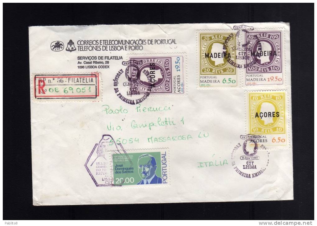 PORTOGALLO - PORTUGAL + MADERA - MADEIRA + AZZORRE - AZORES 1980 GUARDARE LA SCANSIONE GRAZIE - LOOK THE SCAN, THANK YOU - Covers & Documents