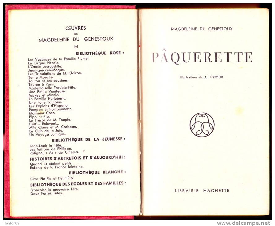 Magdeleine Du Genestoux - Pâquerette - Bibliothèque Rose Illustrée - ( 1940 ) . - Bibliothèque Rose