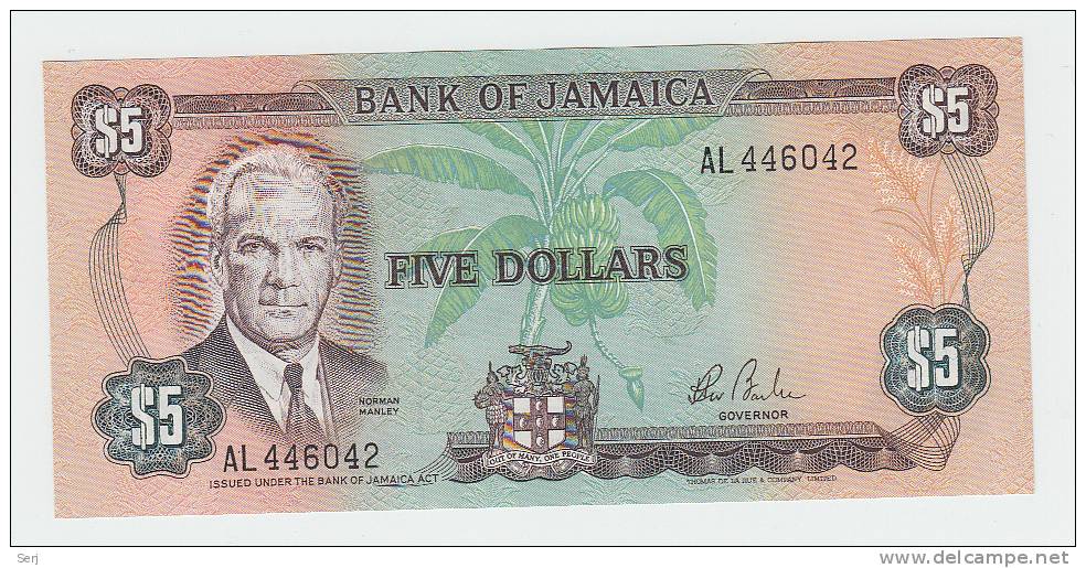 Jamaica 5 Dollars 1984 UNC NEUF P 66 - Jamaique