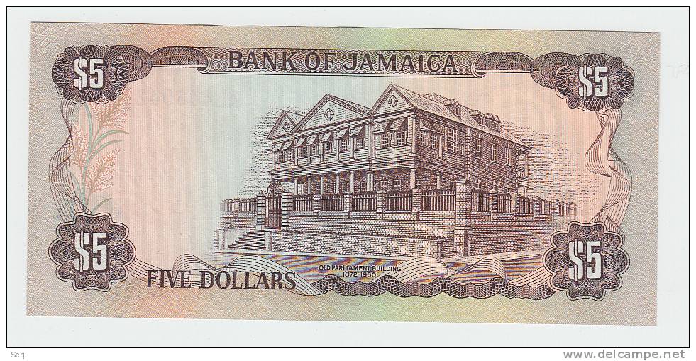 Jamaica 5 Dollars 1984 UNC NEUF P 66 - Jamaica