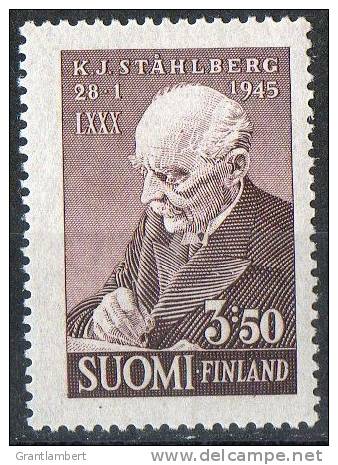 Finland 1945 Stahlberg Mint No Gum SG 409 - Unused Stamps