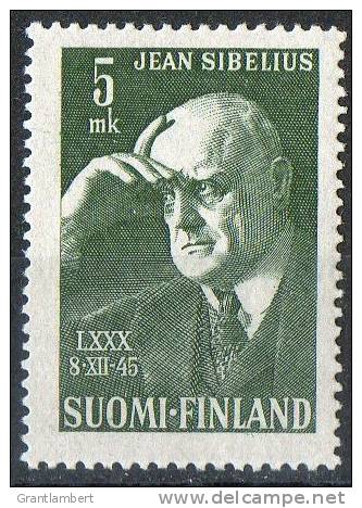 Finland 1945 Sibelius - Composer MNH  SG 411 - Unused Stamps