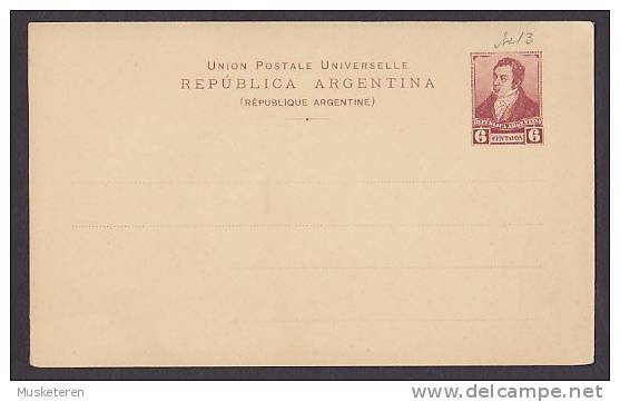 Argentina UPU Postal Stationery Ganzsache Entier Quatro 6 Centavos - Interi Postali
