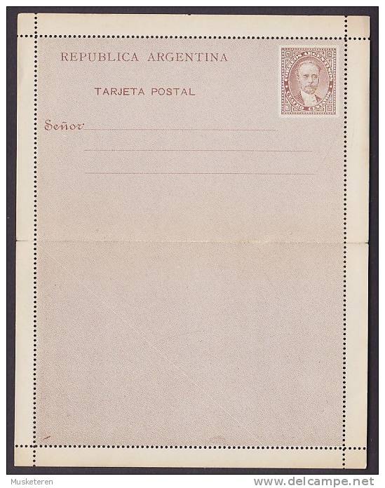 Argentina Postal Stationery Ganzsache Entier Quatro 4 Centavos Unused - Postal Stationery