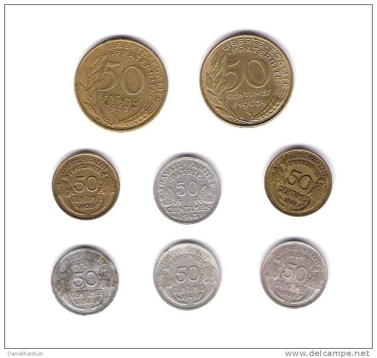 Petit Lot De Monnaies De 50 Centimes - Vrac - Monnaies