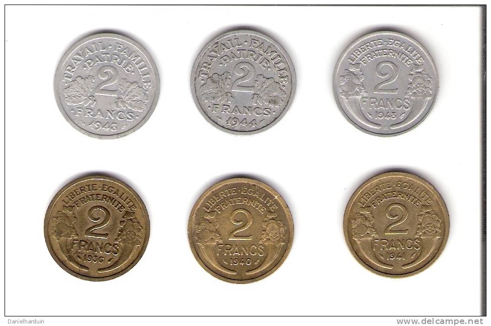 Petit Lot De Monnaies De 2 Franc - Alla Rinfusa - Monete