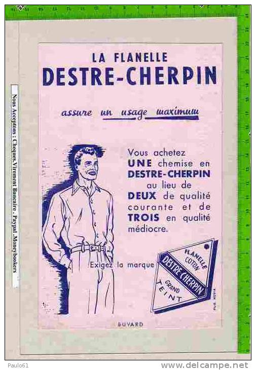 BUVARD : La Flanelle DESTRE CHERPIN - Textile & Vestimentaire