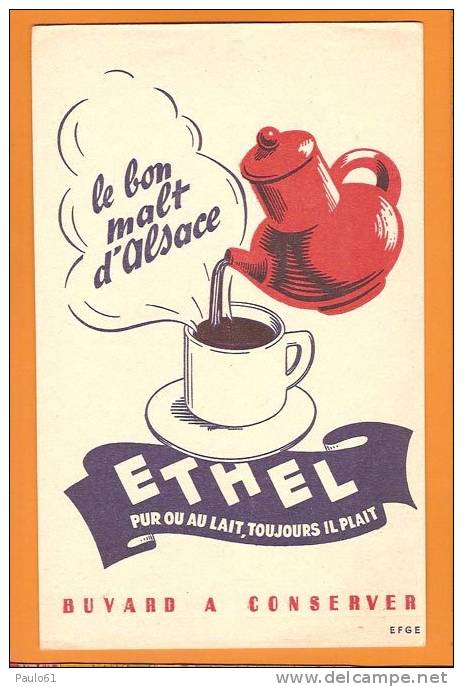 BUVARD / Le Bon Malte D´ALSACE  ETHEL - Café & Thé