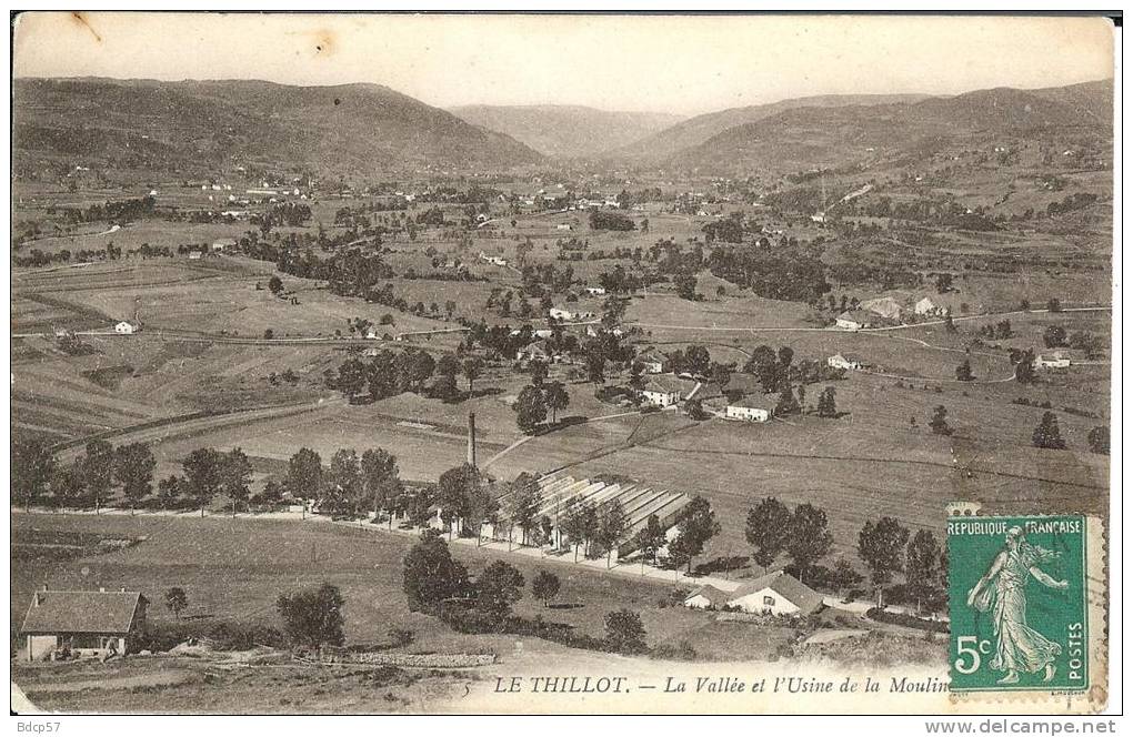 88 - Vosges - Le Thillot - La Vallée Et L'Usine De La Moulin ???  - Format  8,8 X 13,8 - Le Thillot