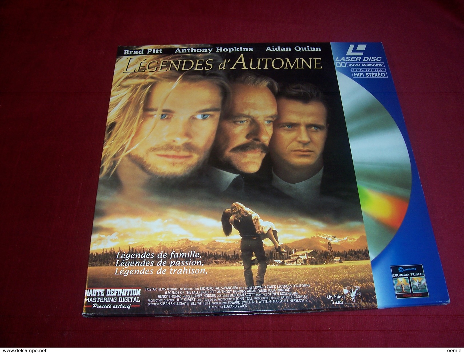 LASERDISC  CDV   °°°  LEGENDES  D' AUTOMNE - Otros