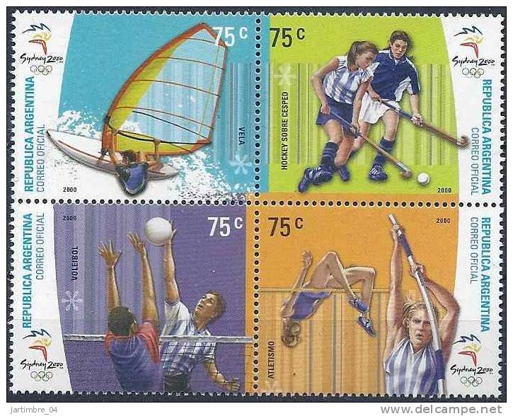 2000 ARGENTINE 2193-96** J.O Sydney, Volley, Hockey - Unused Stamps