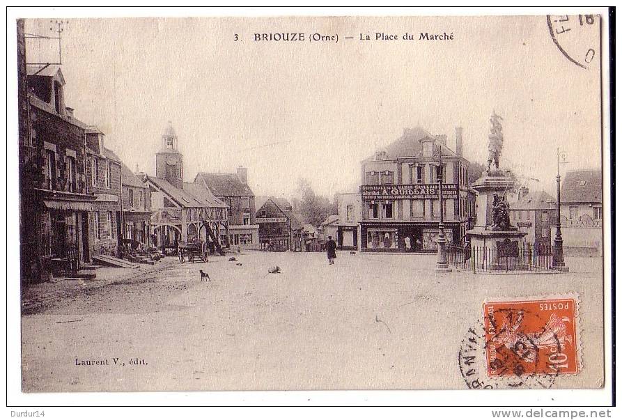 BRIOUZE ( Orne )  La Place Du Marché - Briouze