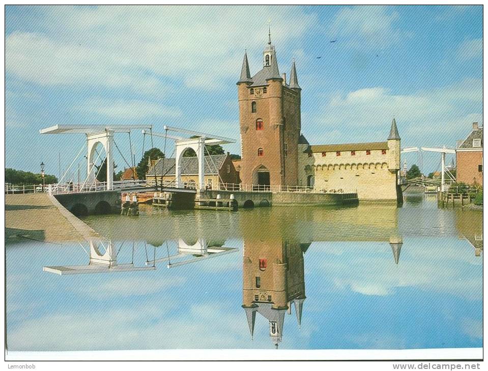 Holland, Netherlands, Castle & Bridge, 1987 Used Postcard [P9222] - Zierikzee