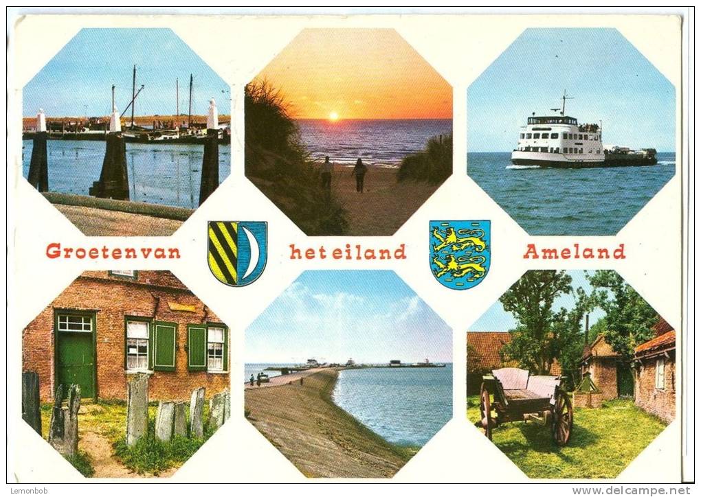 Holland, Netherlands, Groeten Van Het Eiland, Ameland, 1975 Used Postcard [P9232] - Ameland